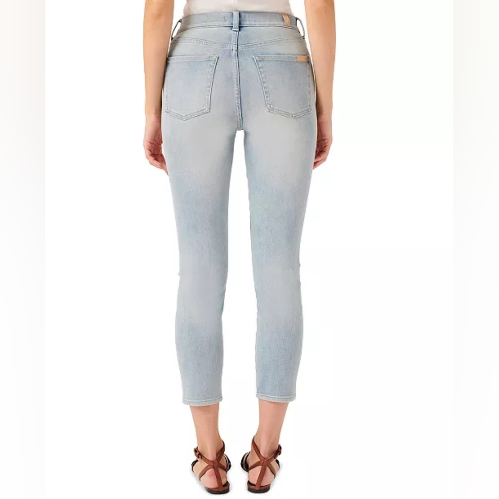 7 FOR ALL MANKIND High Waist Cropped Skinny KARMA - 29 NWOT - Picture 3 of 8